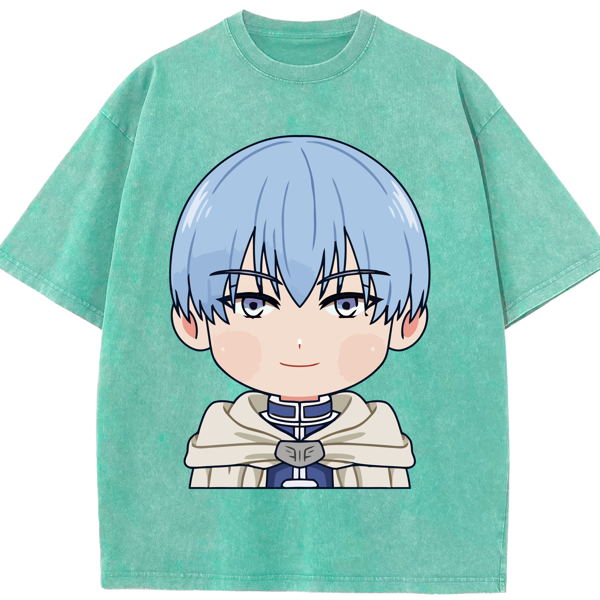 （画像用） 葬送のフリーレン Frieren 綿100% ヴィンテージ風 半袖Tシャツ（フロントプリント）